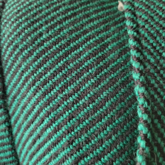 Elegant Green Women's 100% New Wool Coat Size Medium - Picture 4 of 9